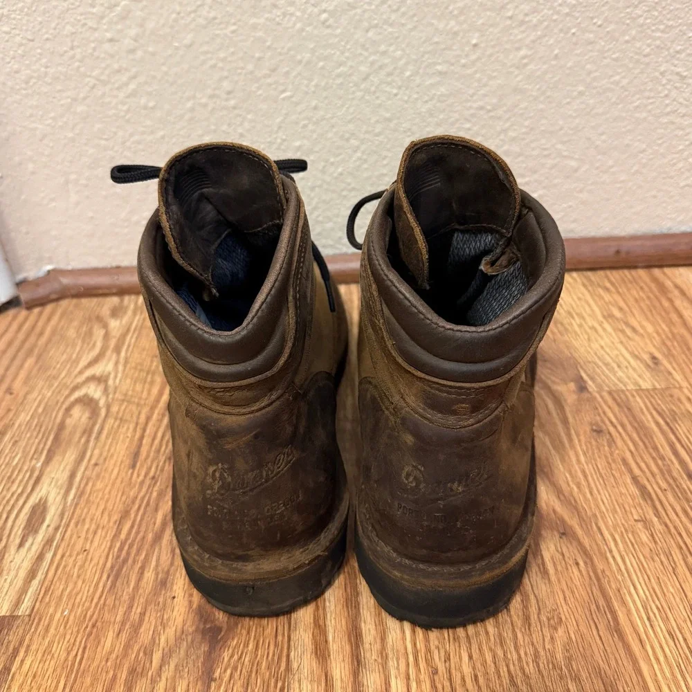 Danner Ridge DK Brown Leather Boots Men 12 EU 46.5 Lace Hunting Outdoor Gore-tex